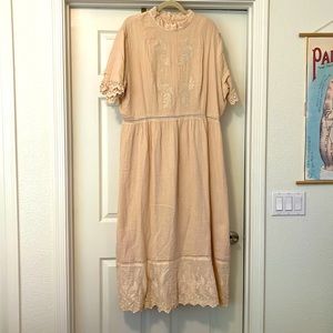 Roolee SALT Brooklyn Heights Textured Gauze Dress Sz XXL